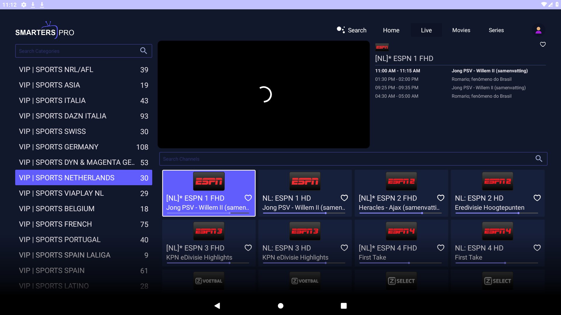 💢Smarters Pro 1.1- VOD + Live TV